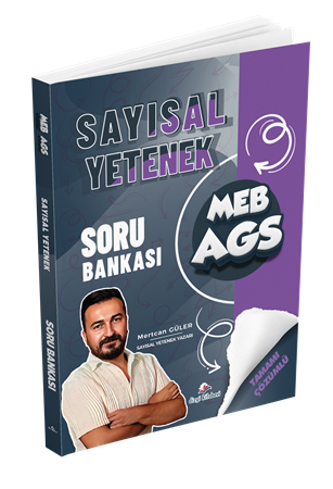 Resim Dizgi Kitap 2026 MEB AGS Sayısal Yetenek Tamamı Çözümlü Soru Bankası Mertcan Güler