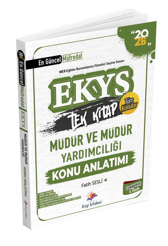 resm Dizgi Kitap 2026 MEB EKYS Müdür ve Müdür Yardımcılığı Konu Anlatımı Fatih Sesli Genişletilmiş 4. Baskı