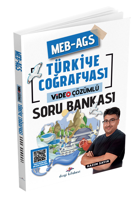 resm Dizgi Kitap 2026 MEB AGS Türkiye Coğrafyası Tamamı Video Çözümlü Soru Bankası Kazım Sayın
