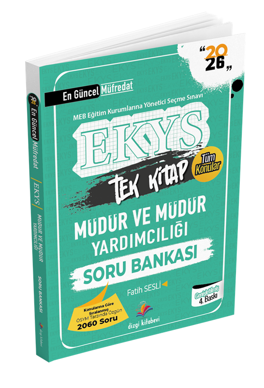 resm Dizgi Kitap 2026 MEB EKYS Müdür ve Müdür Yardımcılığı Soru Bankası Fatih Sesli Genişletilmiş 4. Baskı