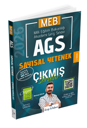 Resim Dizgi Kitap 2026 MEB AGS Tamamı Video Çözümlü Sayısal Yetenek Çıkmış Sorular 2. Baskı Mertcan Güler