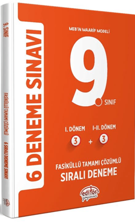 Resim 9. Sınıf (3+3) Fasiküllü Tamamı Çözümlü 6 Deneme Sınavı