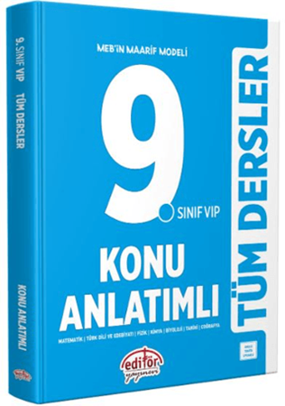 Resim 9. Sınıf VIP Tüm Dersler Konu Anlatımlı