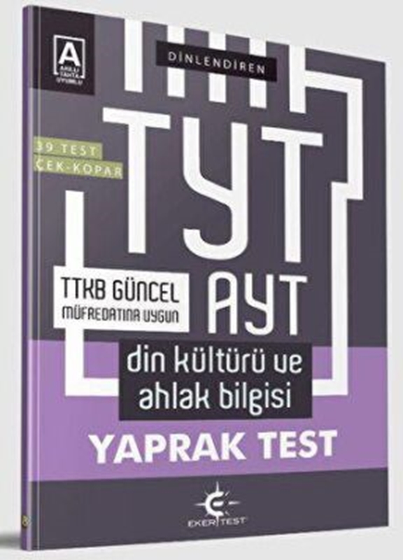 resm TYT AYT Din Kültürü ve Ahlak Bilgisi Yaprak Test