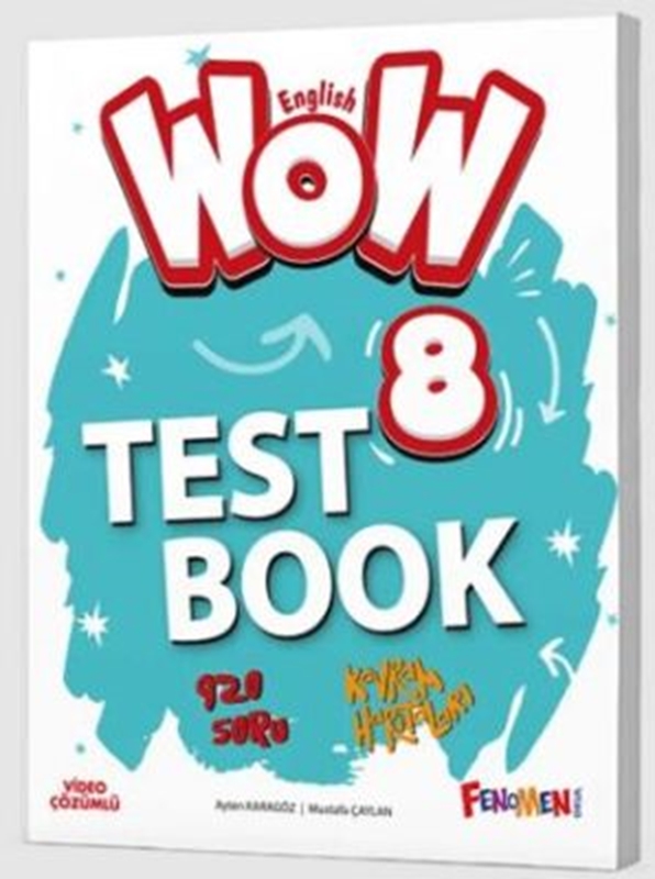resm Fenomen Yayınları Wow 8 English Test Book