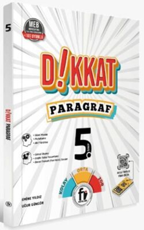 resm Fi Yayınları 5. Sınıf Dikkat Paragraf Soru Bankası