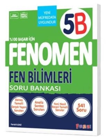 Resim Fenomen Yayınları 5. Sınıf Fen Bilimleri B Soru Bankası