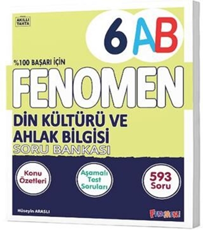 Resim Fenomen Yayınları 6. Sınıf Din Kültürü ve Ahlak Bilgisi A-B Soru Bankası