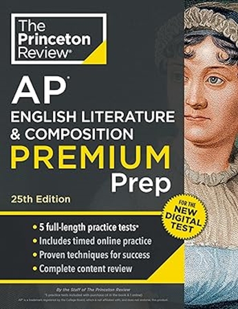 Resim Princeton Review AP English Literature & Composition Premium Prep, 25th Edition: 5 Practice Tests + Digital Practice Online + Content Review