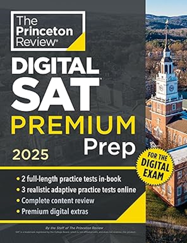 resm Princeton Review Digital SAT Premium Prep, 2025: 5 Full-Length Practice Tests