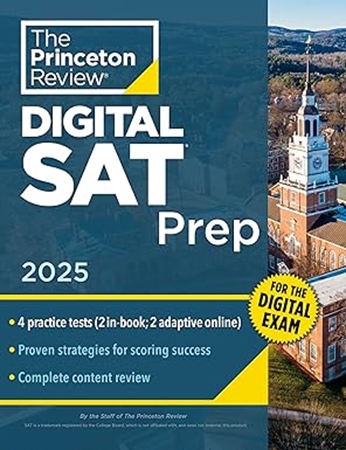 Resim Princeton Review Digital SAT Prep, 2025: 4 Full-Length Practice Tests