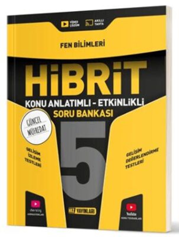 resm Hız Yayınları 5. Sınıf Hibrit Fen Bilimleri Soru Bankası