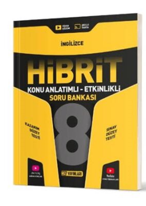 resm Hız Yayınları 8. Sınıf Hibrit İngilizce Soru Bankası