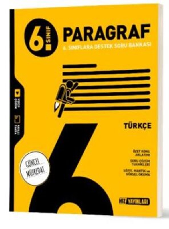 resm Hız Yayınları 6. Sınıf Türkçe Paragraf Soru Bankası