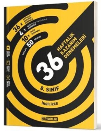 Resim Hız Yayınları 8. Sınıf İngilizce 36 Haftalık Kazanım Denemeleri