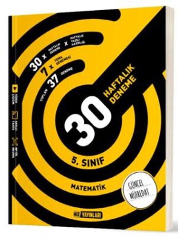 resm Hız Yayınları 5. Sınıf Matematik Haftalık Deneme