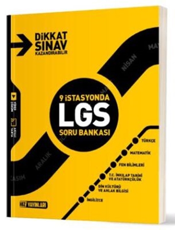 Resim Hız Yayınları 8. Sınıf 9 İstasyonda LGS Soru Bankası