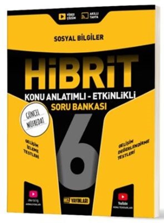 Resim Hız Yayınları 6. Sınıf Hibrit Sosyal Bilgiler Soru Bankası