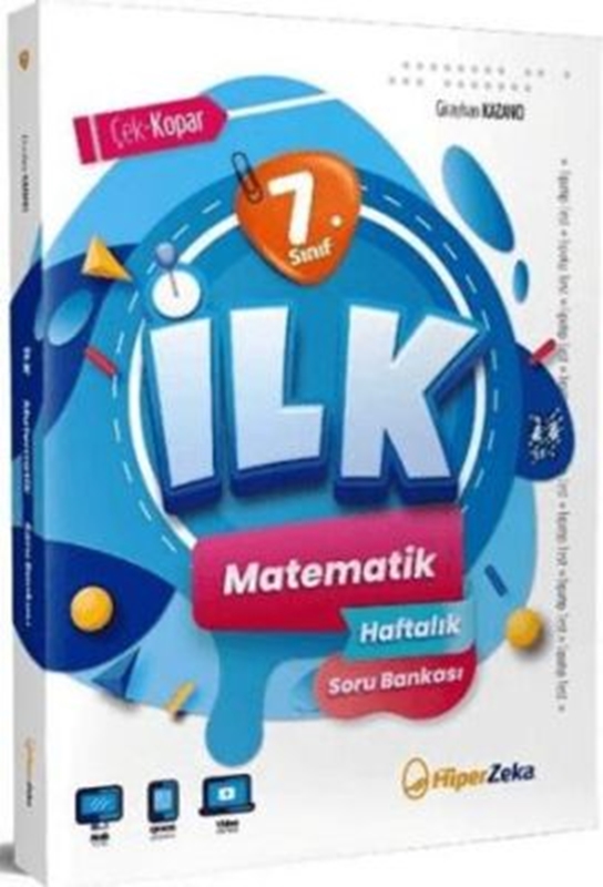 resm Hiper Zeka Yayınları 2025 7. Sınıf İlk Matematik Haftalık Soru Bankası