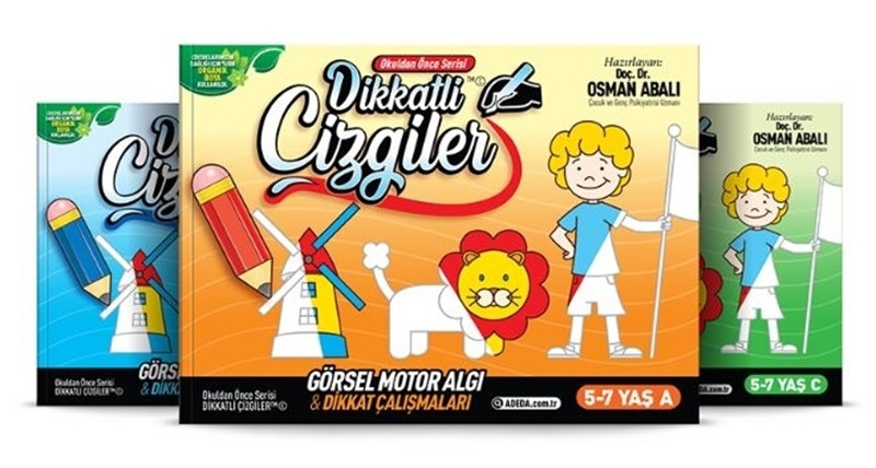 resm Dikkatli Çizgiler - 5-7 Yaş - Set