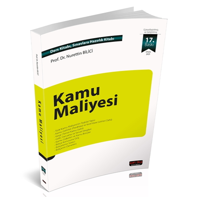 resm KAMU MALİYESİ - SAVAŞ YAYINEVİ