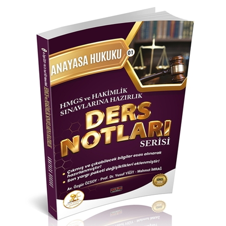 Resim HUKAL HMGS HAKİMLİK ANAYASA HUKUKU DERS NOTU - SAVAŞ YAYINEVİ