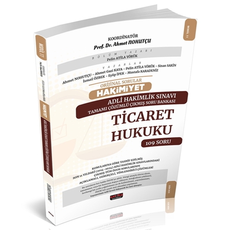 Resim ORJİNAL SORULAR HAKİMİYET ADLİ HAKİMLİK TİCARET HUKUKU ÇÖZÜMLÜ SORU BANKASI - SAVAŞ