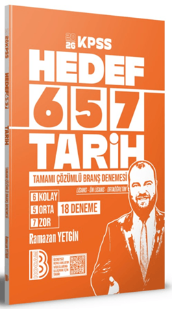 Resim 2026 KPSS Hedef 657 Tarih Tamamı Çözümlü Branş Denemesi