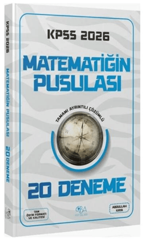 resm 2026 KPSS Matematik Matematiğin Pusulası 20 Deneme Çözümlü