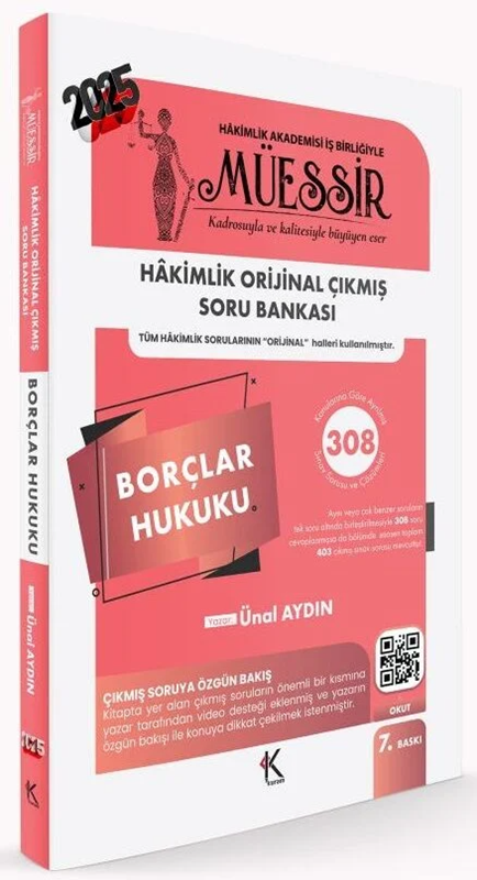 resm MÜESSİR Hakimlik Borçlar Hukuku Orijinal Çıkmış Soru Bankası Çözümlü