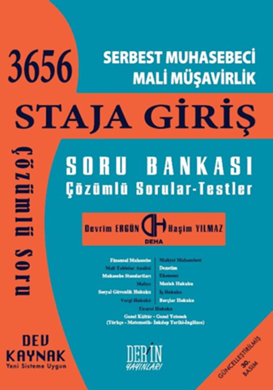 resm SMMM Staja Giriş Soru Bankası