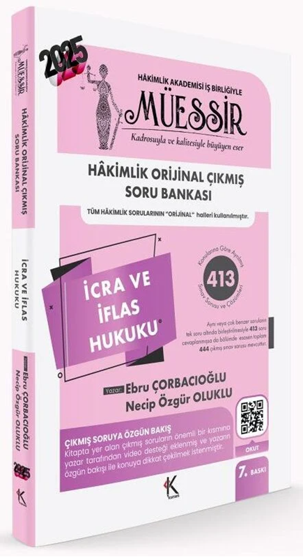 resm MÜESSİR Hakimlik İcra ve İflas Hukuku Orijinal Çıkmış Soru Bankası Çözümlü