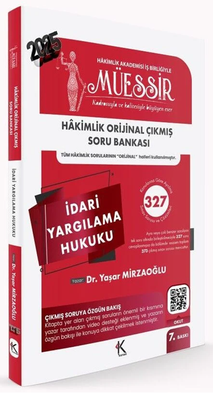 resm MÜESSİR Hakimlik İdari Yargılama Hukuku Orijinal Çıkmış Soru Bankası Çözümlü
