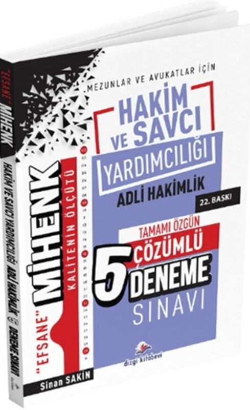 resm Mihenk Adli Hakimlik ve Savcı Yardımcılığı 5 Deneme