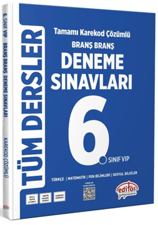 Resim 6. Sınıf Tüm Dersler Branş Branş Tamamı Çözümlü Deneme Sınavları