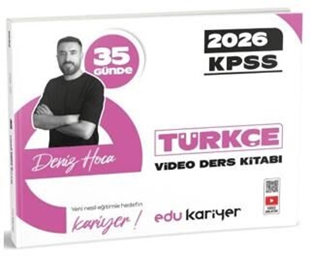 Resim 2026 KPSS 35 Günde Türkçe Video Ders Kitabı