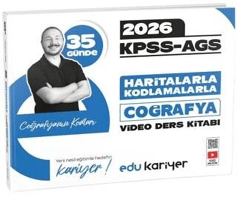 resm 2026 KPSS-AGS 35 Günde Haritalarla Kodlamalarla Coğrafya Video Ders Kitabı