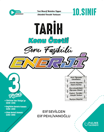 Resim Palme 10.Sınıf Enerji Tarih Konu Özetli Soru Fasikülleri (3 Fasikül)