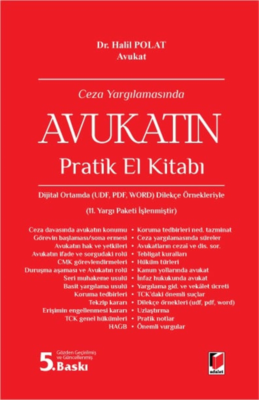 resm Ceza Yargılamasında Avukatın Pratik El Kitabı