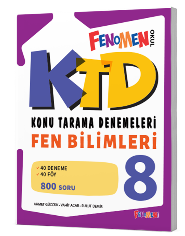 resm Fenomen 8 Fen Bilimleri Konu Tarama Denemeleri