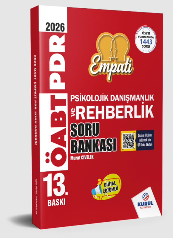 resm 2026 ÖABT Empati Psikolojik Danışmanlık ve Rehberlik (PDR) Çözümlü Soru Bankası