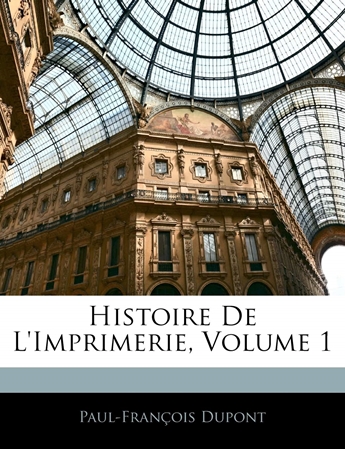 Resim HISTOIRE DE LIMPRIMERIE VOL1