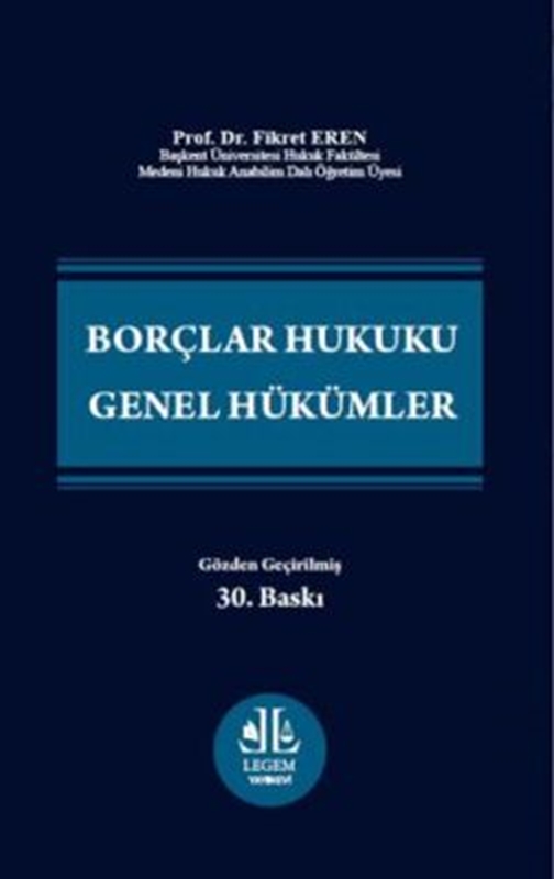 resm Borçlar Hukuku Genel Hükümler