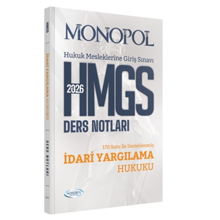 Resim HMGS İdari Yargılama Hukuku Ders Notları Monopol Yayınları 2026