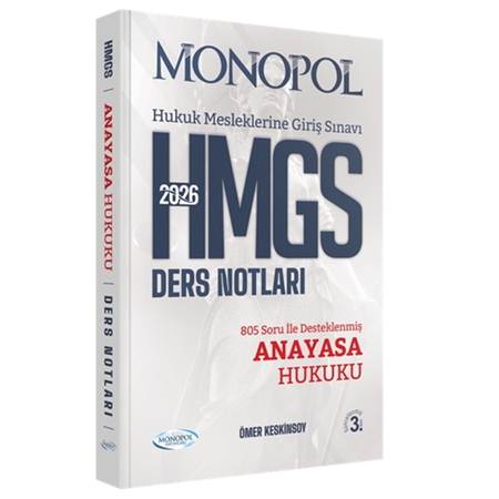 Resim HMGS Anayasa Hukuku Ders Notları Monopol Yayınları 2026