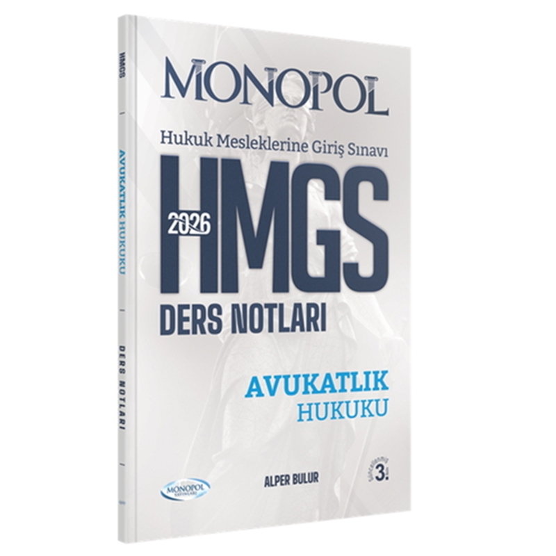 resm HMGS Avukatlık Hukuku Ders Notları Monopol Yayınları 2026