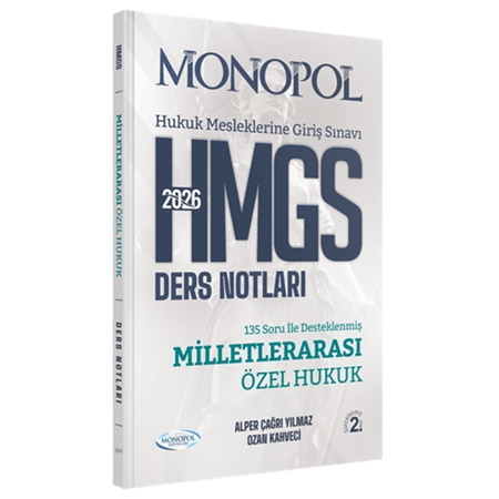 Resim HMGS Milletlerarası Özel Hukuk Ders Notları Monopol Yayınları 2026