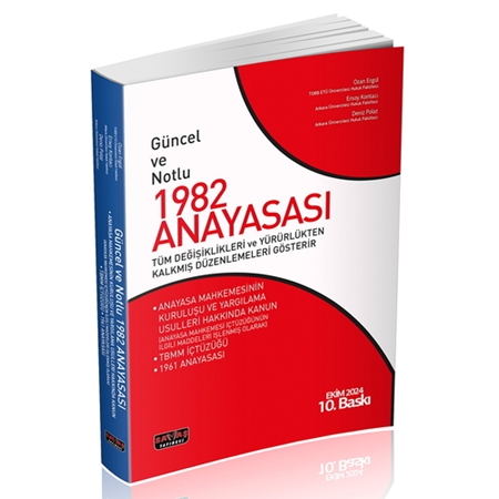 Resim Güncel ve Notlu 1982 Anayasası - Ozan Ergül, Ersoy Kontacı, Deniz Polat