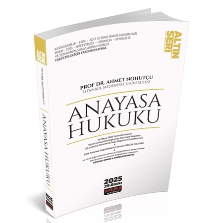 Resim Anayasa Hukuku Konu Anlatımı Altın Seri Savaş Yayınları Şubat 2025