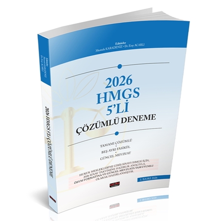 Resim HMGS 5'li Çözümlü Deneme Sınavı Mustafa Karadeniz Savaş Yayınları 2026